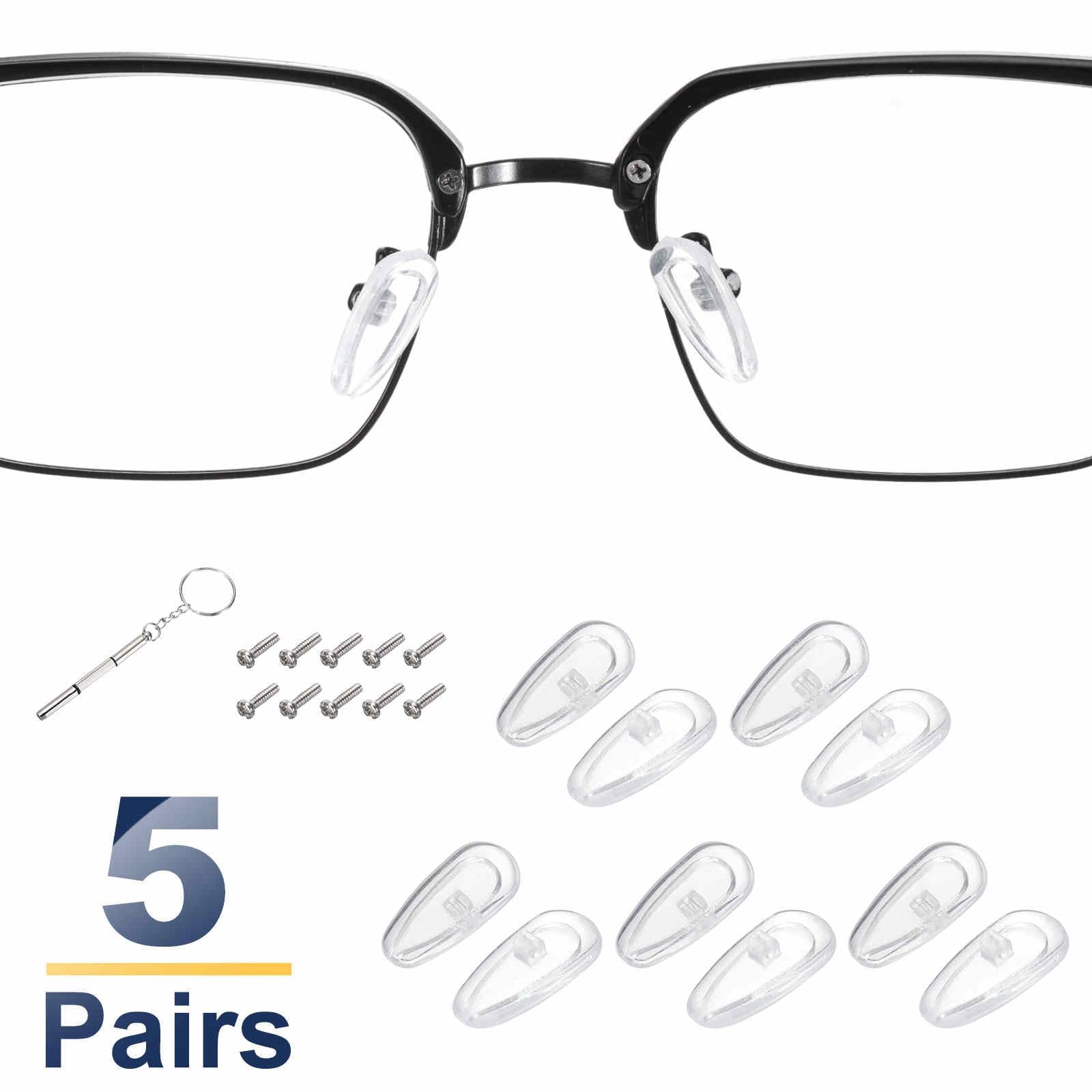 Screw-in nose pads design for secure attachment
