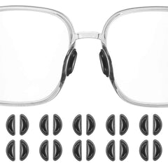 HARFINGTON 10 pairs silicone nose pads with air bag D-shaped design