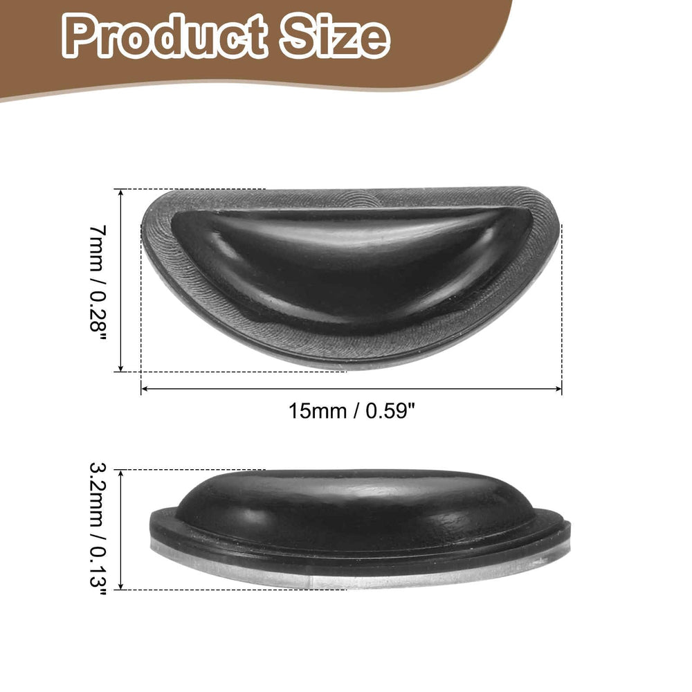 Close up of 3.2 mm thick silicone nose pads