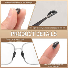 Sunglasses nose pads with strong adhesive backing