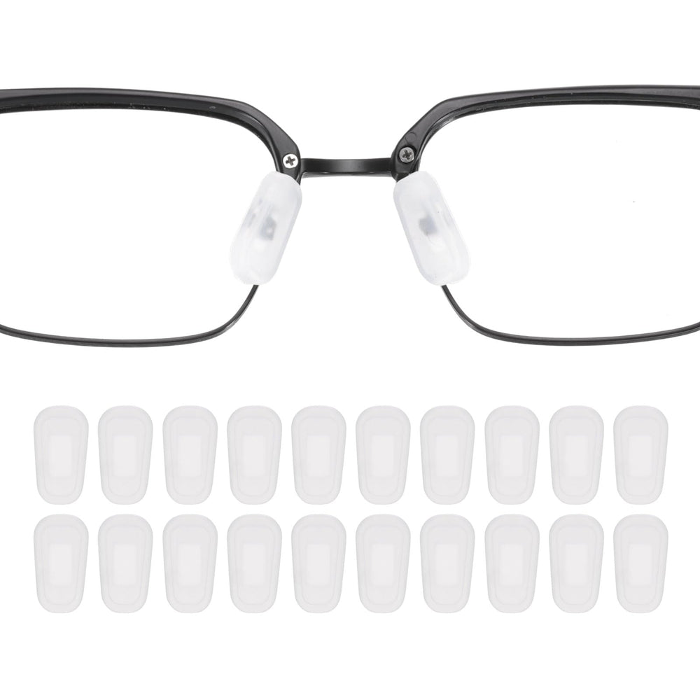 Harfington silicone eyeglass nose pads for plastic frames - front view
