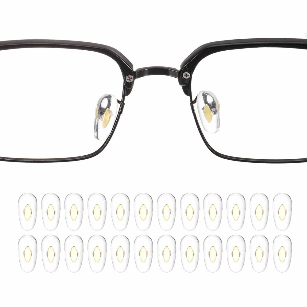 HARFINGTON 12 pairs PVC nose pads for glasses - close-up view