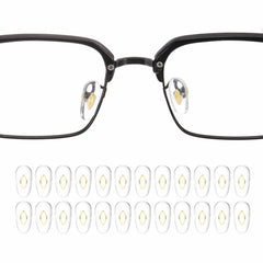 HARFINGTON 12 pairs PVC nose pads for glasses - close-up view