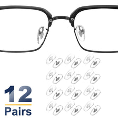 Cassette cross nose pad design for secure glasses fit