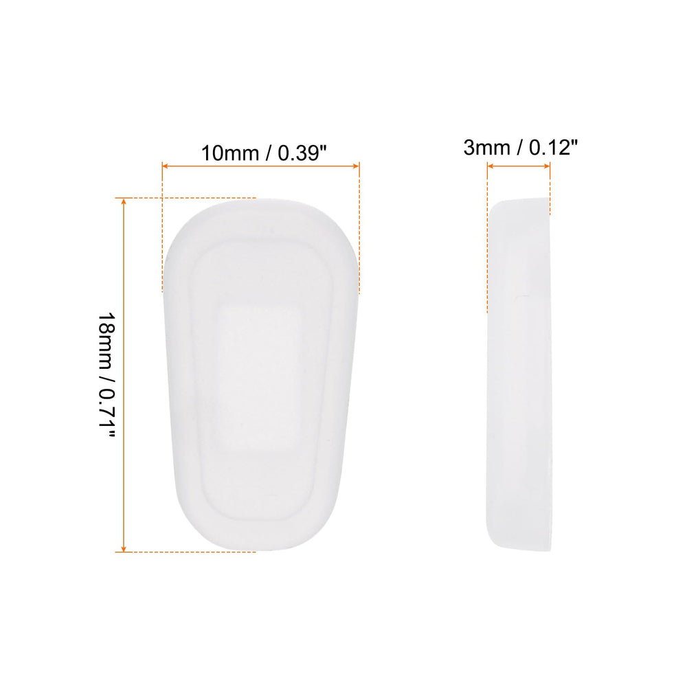 Close up of soft flexible silicone nose pad for comfortable wear