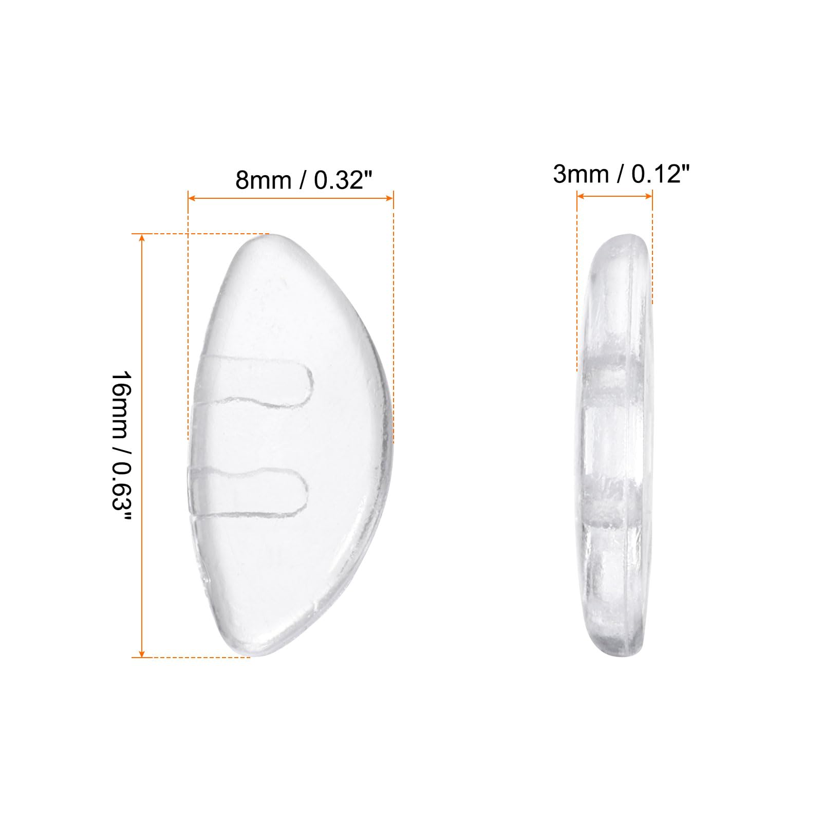 Close-up view of PVC nose pad material for comfort