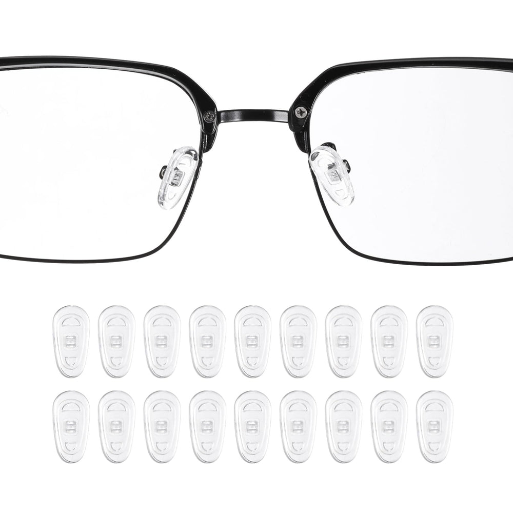 HARFINGTON 14mm silicone nose pads for plastic frame glasses – front view