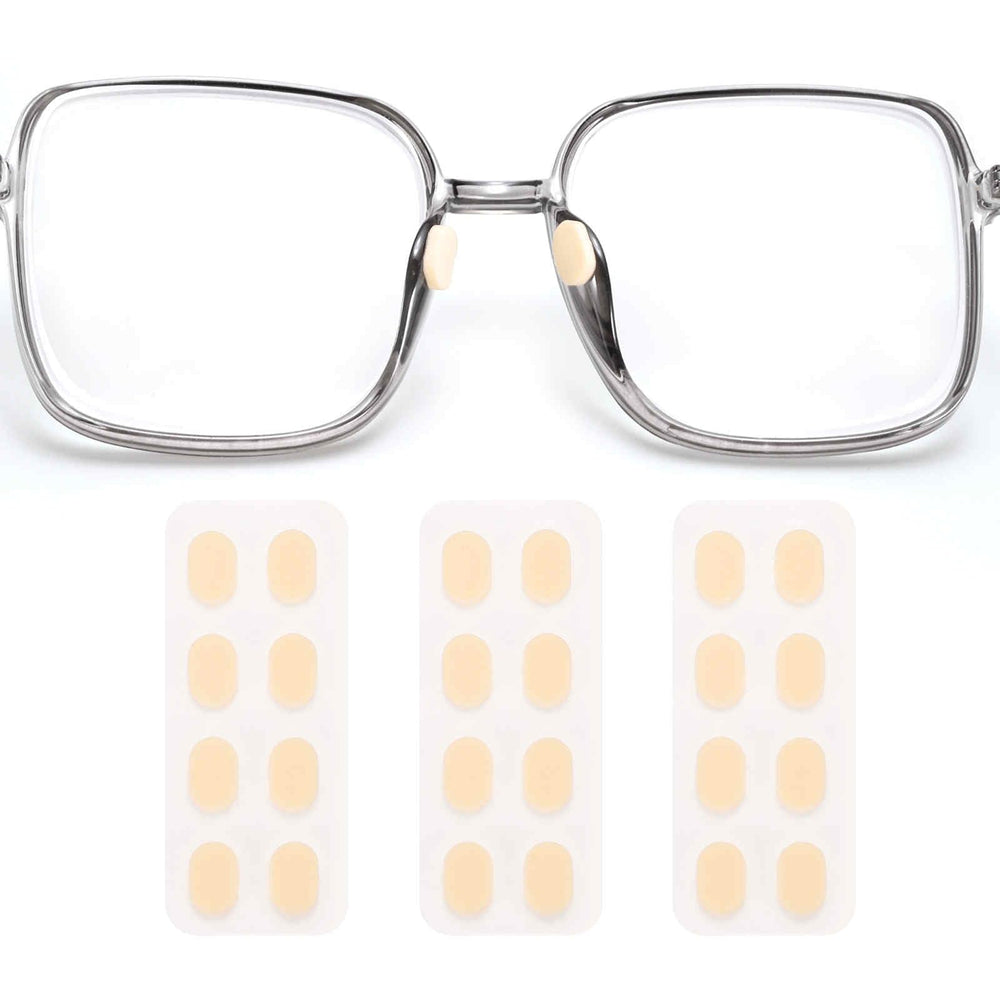 HARFINGTON three pairs of oval soft foam nose pads for glasses