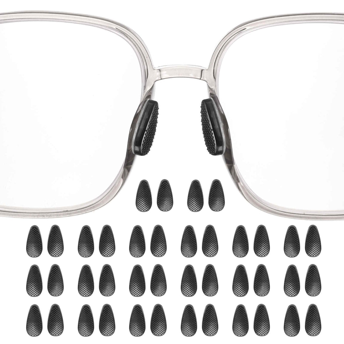 HARFINGTON silicone granular water-drop nose pads, 2.5mm, black