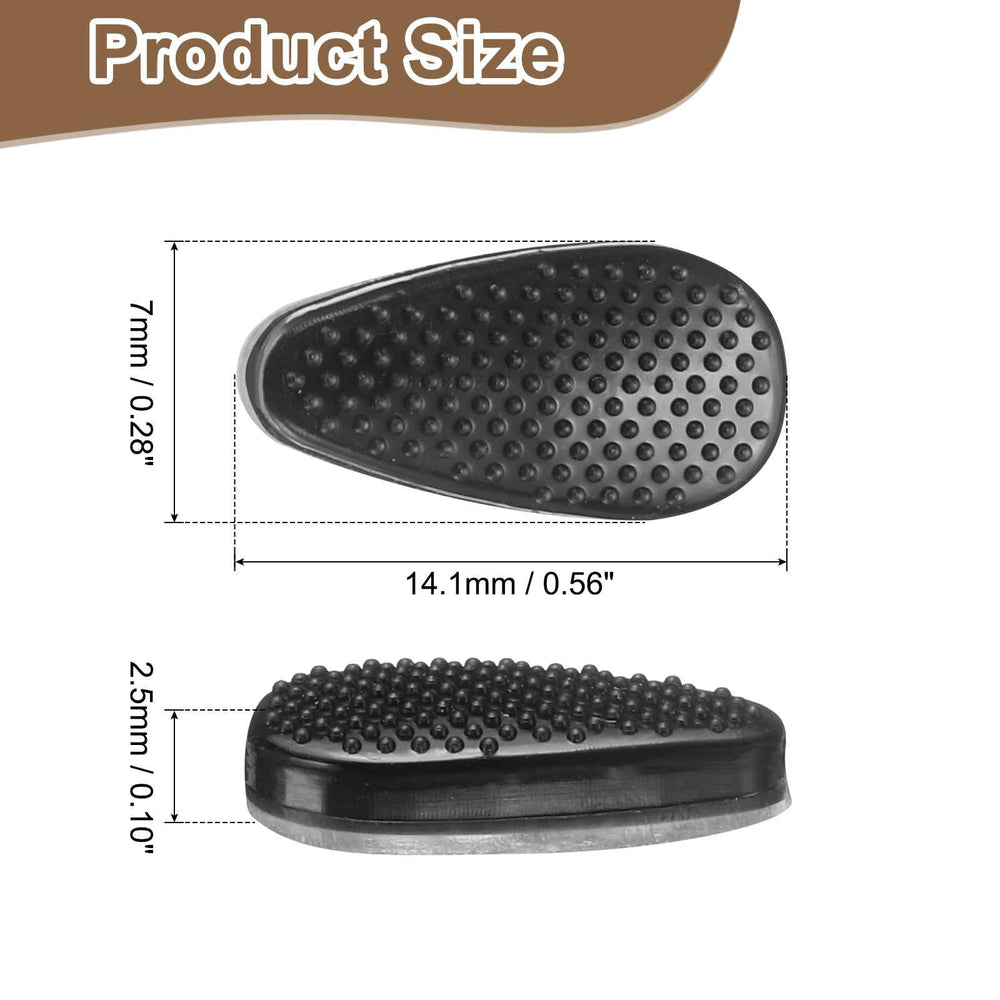 Close-up of granular water-drop silicone nose pads, 2.5mm thickness