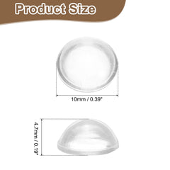 Close-up of round silicone nose pads with adhesive backing