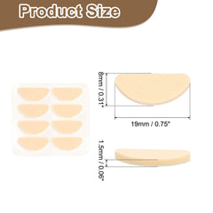 Close-up of foam nose pads with self-adhesive backing