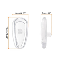 Close-up of soft silicone nose pad material