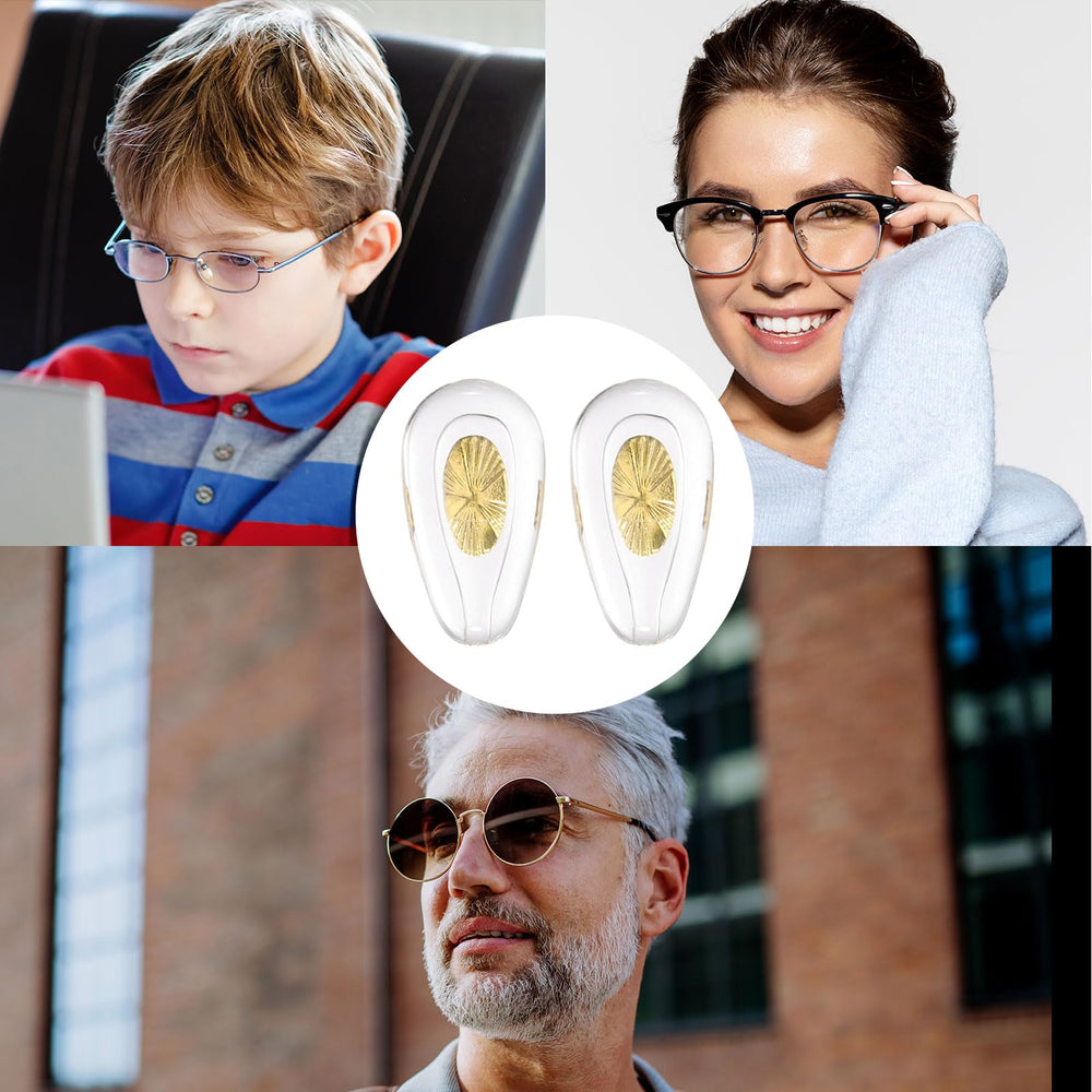 Gold finish HARFINGTON nose pads for glasses and sunglasses, image 7