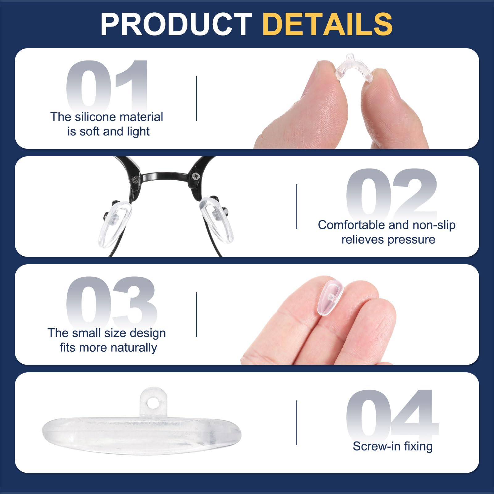 Packaging: HARFINGTON nose pads set