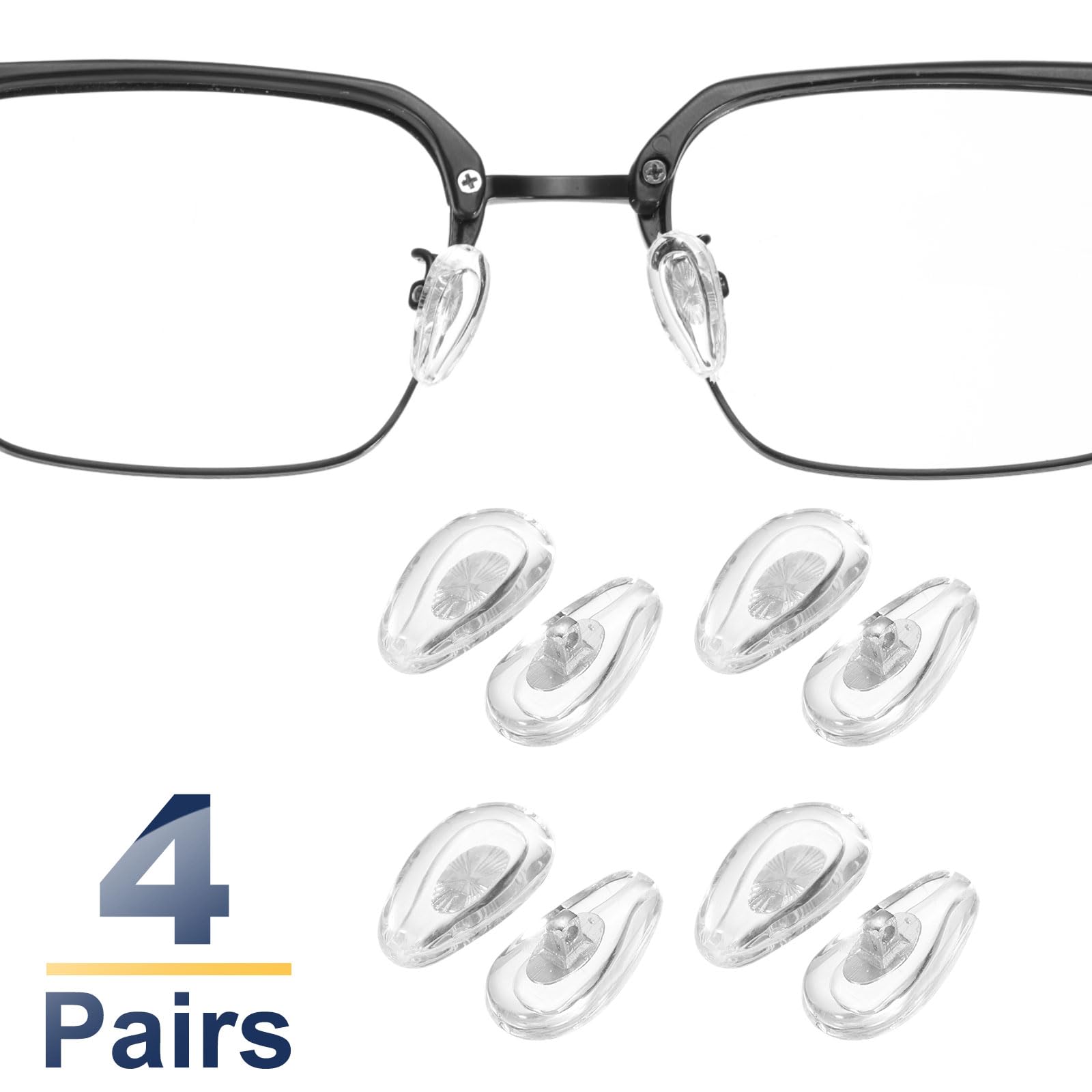 Screw-in connection on HARFINGTON nose pads for secure attachment