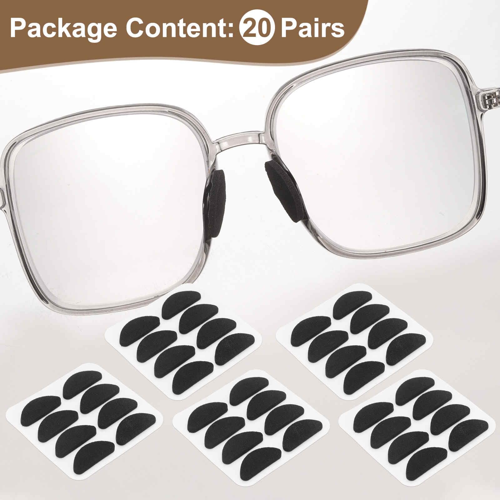 D-shaped anti-slip nose pads with strong self-adhesive backing