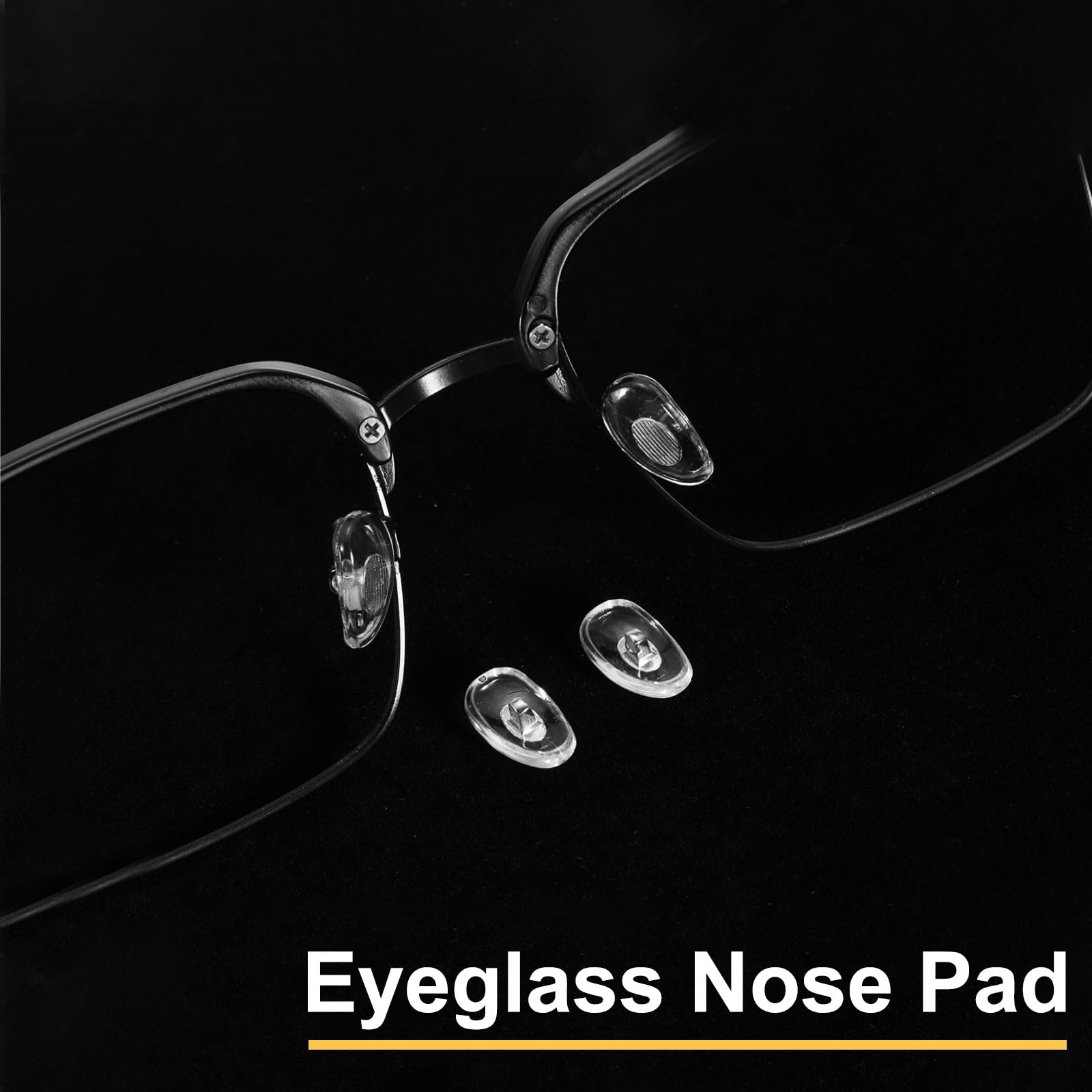 Anti-slip nose pads on eyewear with copper core