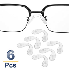 Screw-in nose pad design for secure fit on glasses