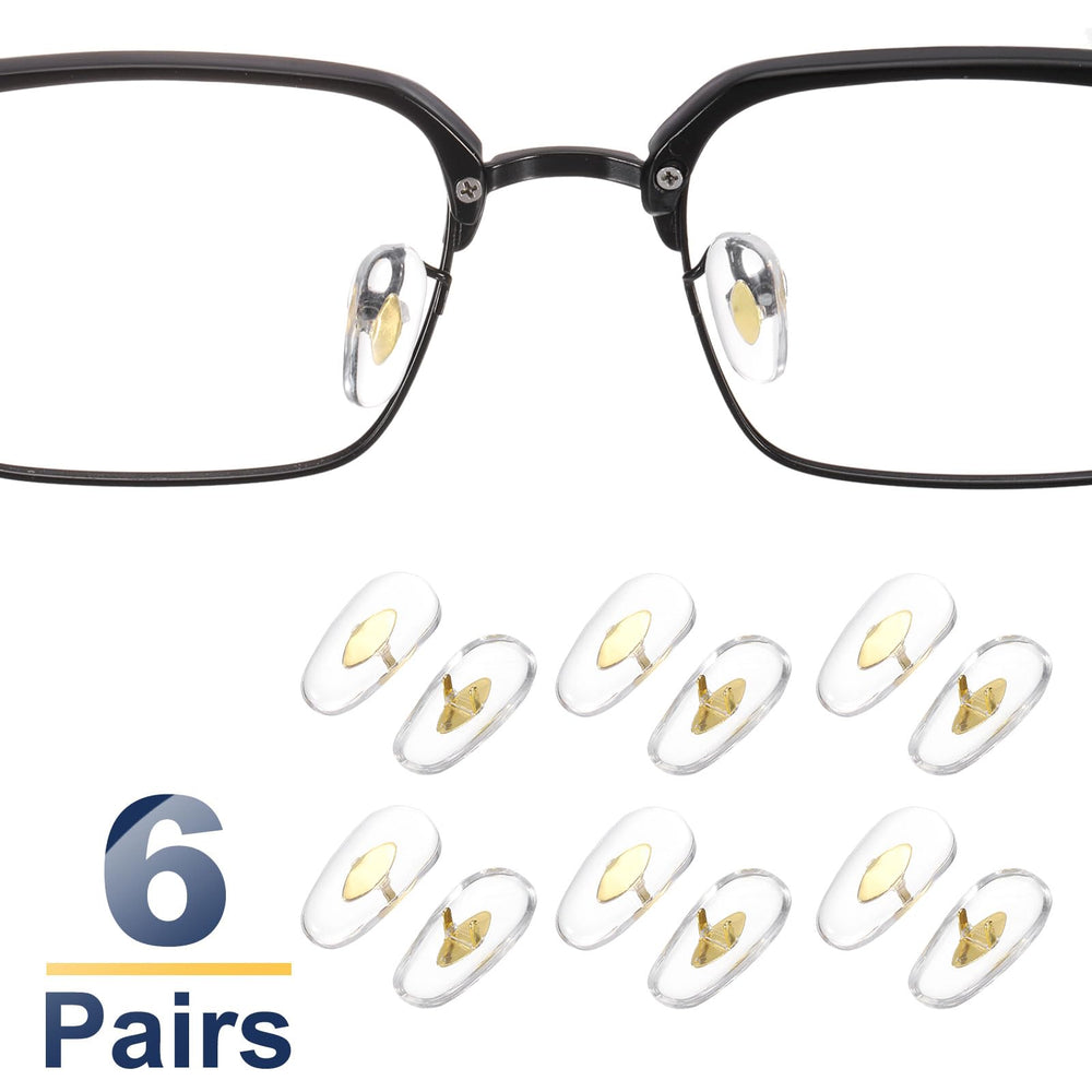 Nose pad insert design secures to glasses