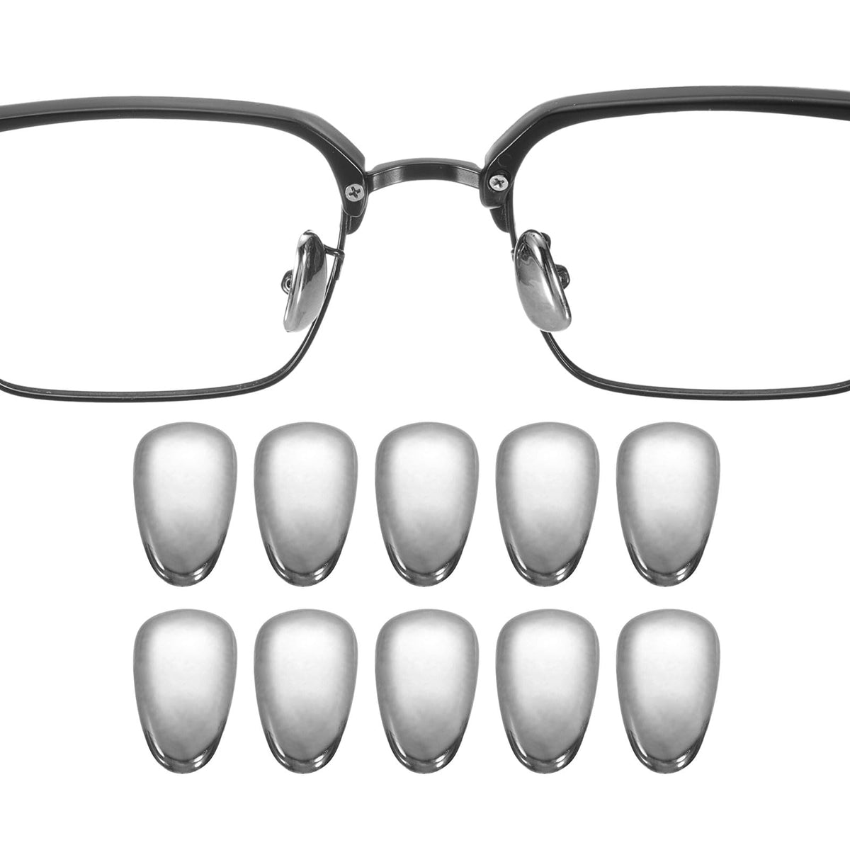 HARFINGTON 5 Pairs Nose Pads Grey – product on white background