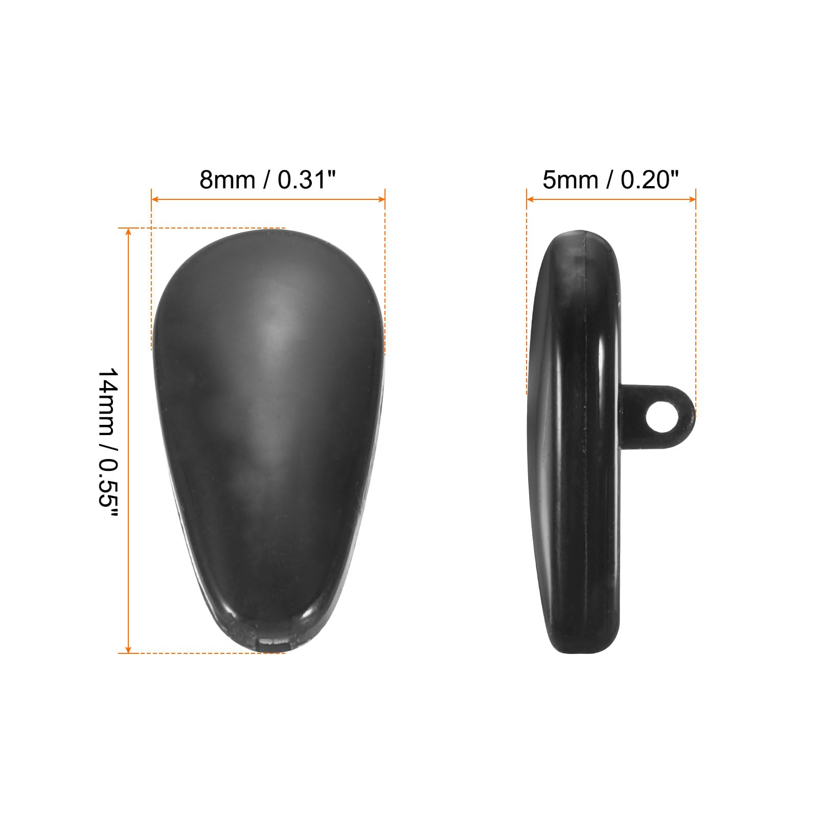 Soft silicone nose pads conform to facial contours