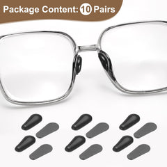 Anti-slip silicone nose pads on plastic frame