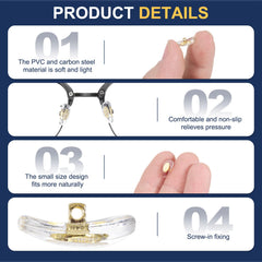 HARFINGTON nose pads featuring titanium logo detail