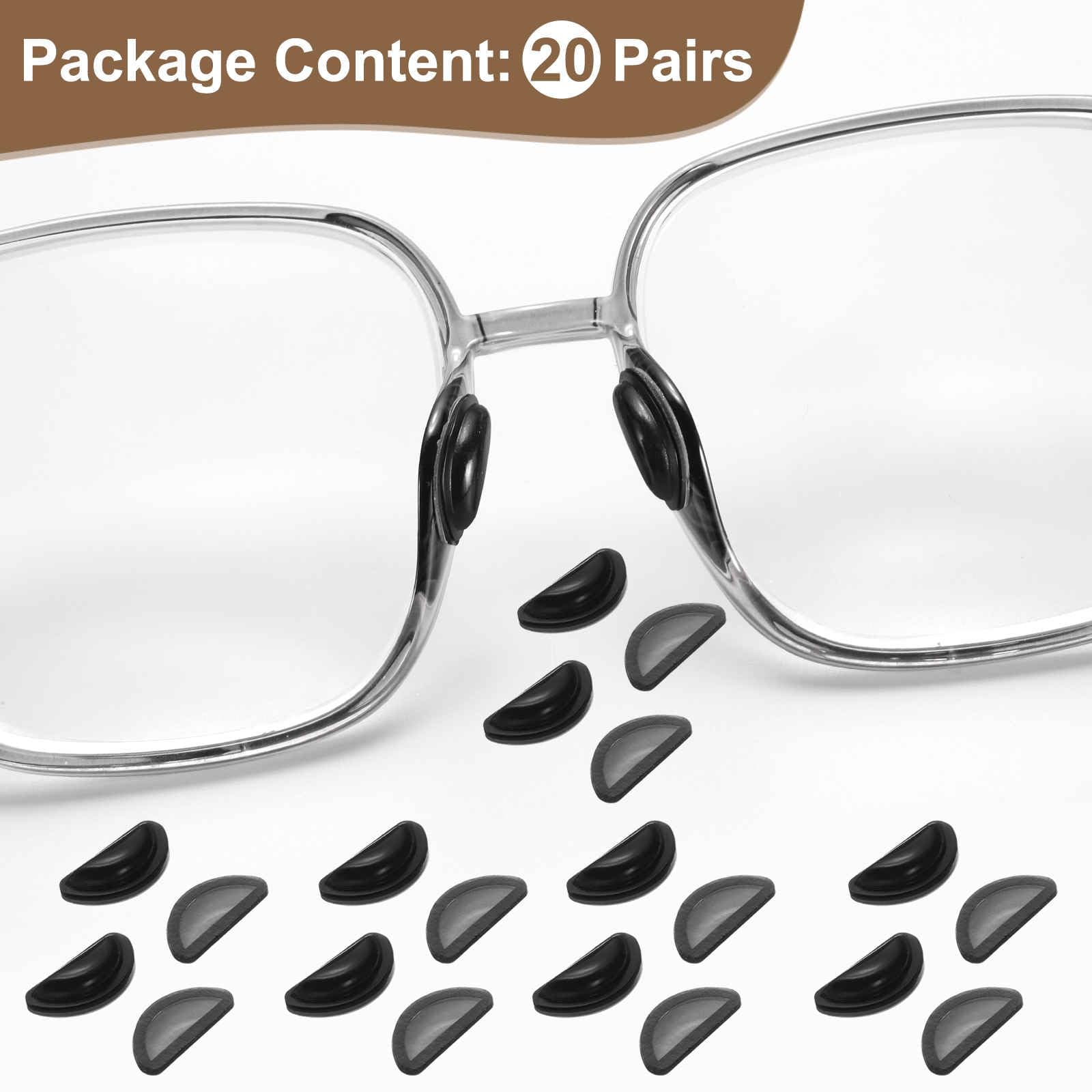 Soft silicone nose pads to protect skin and prevent rubbing