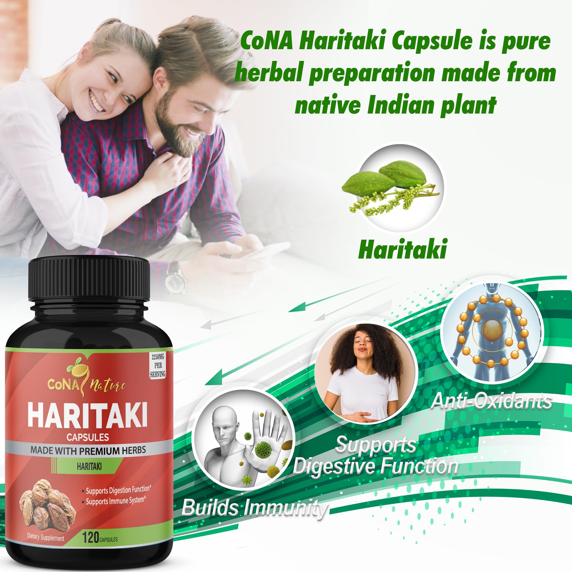 Haritaki capsules for immune support