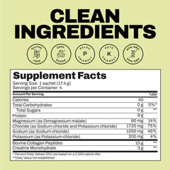 Harlo raspberry drink mix sample pack with scoop for pre- or post-workout energy.