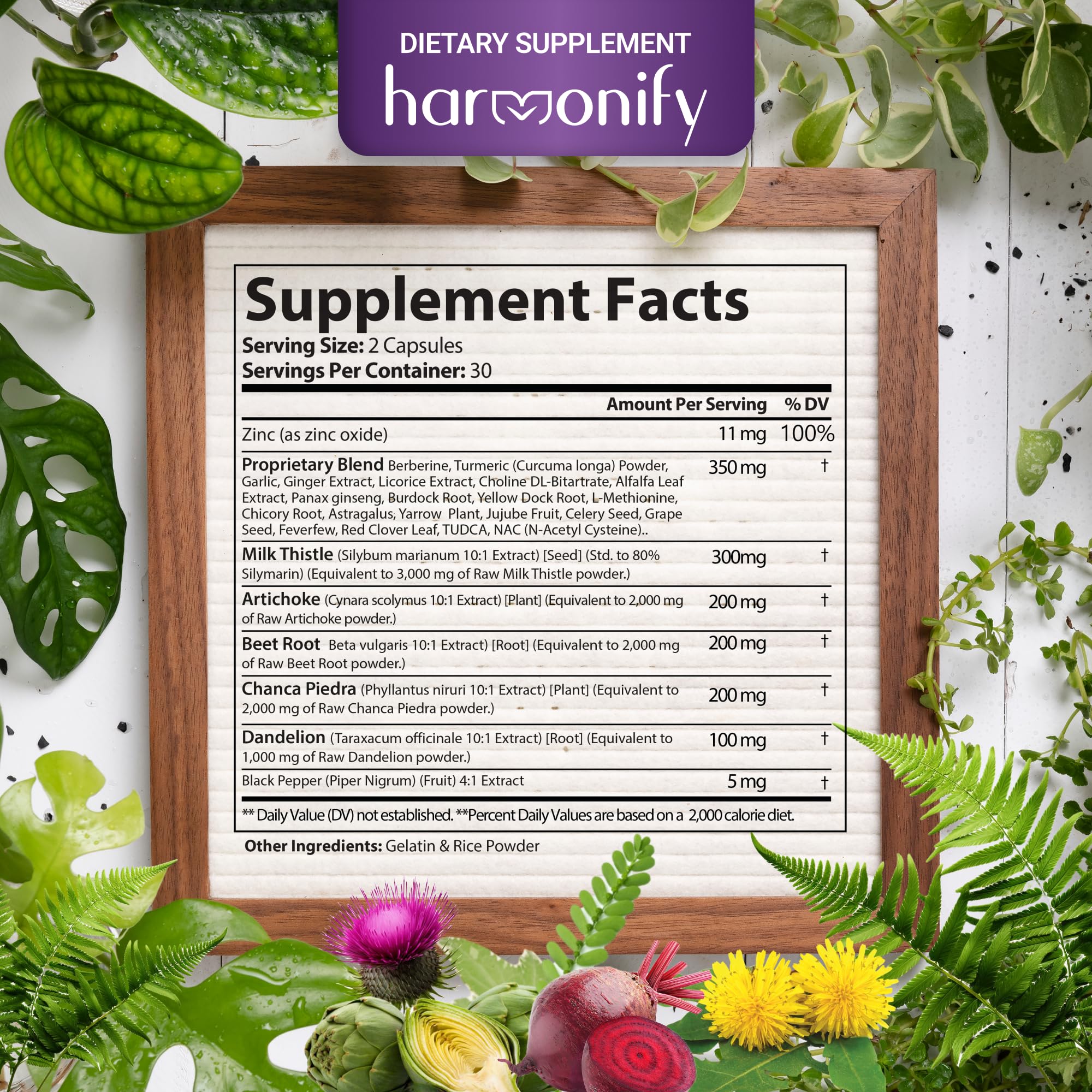 HARMONIFY 30-day liver detox supplement bottle