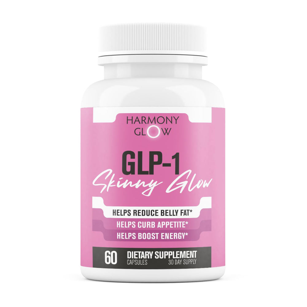 Harmony Glow GLP-1 Skinny Glow bottle and packaging