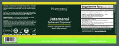 Harmony Nutraceuticals open bottle with capsules spread showing count and dosage convenience