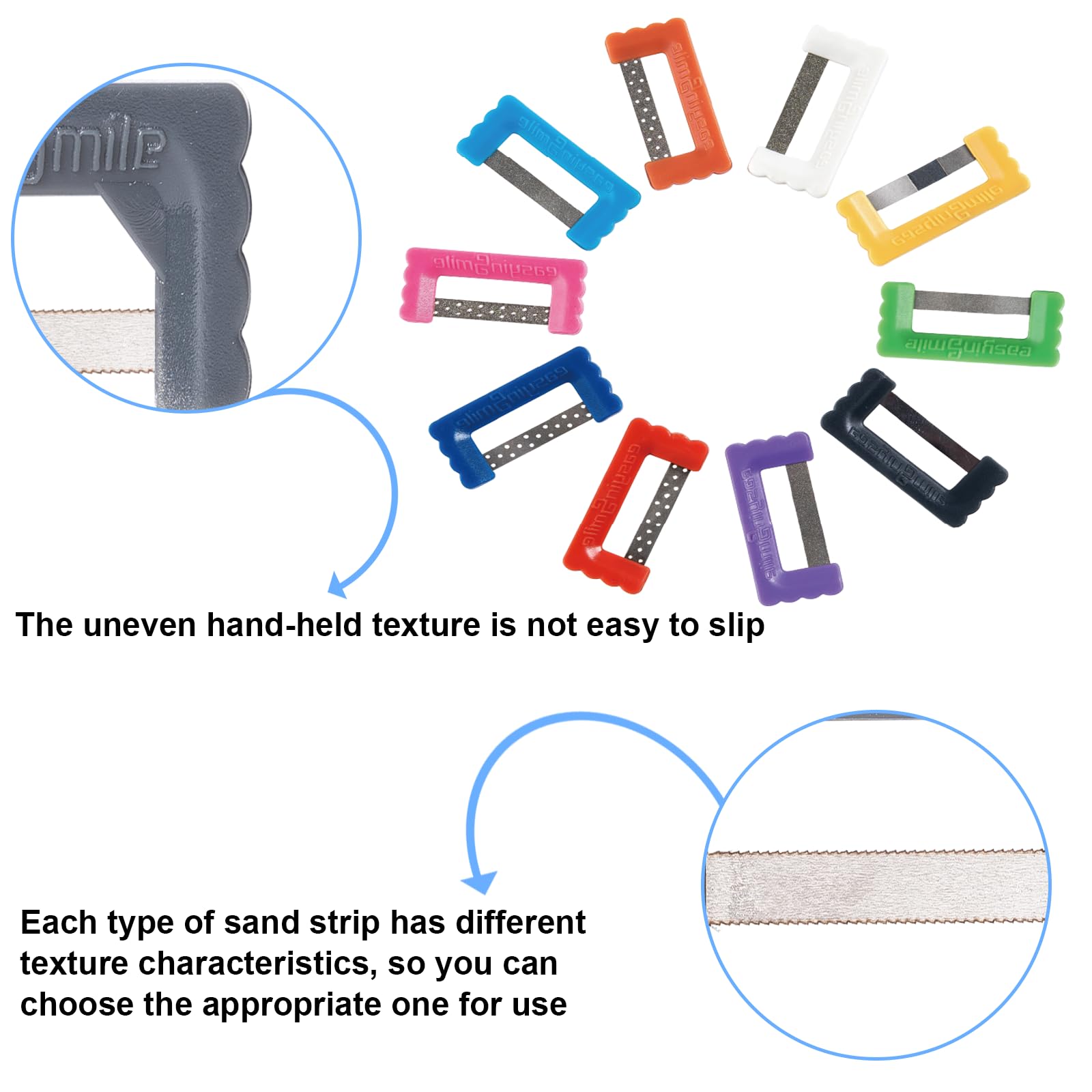 Flexible strip conforms to tooth contour