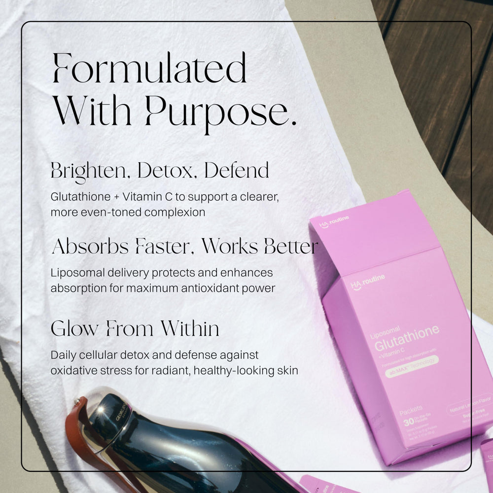 30 lemon-flavored Glutathione packets displayed