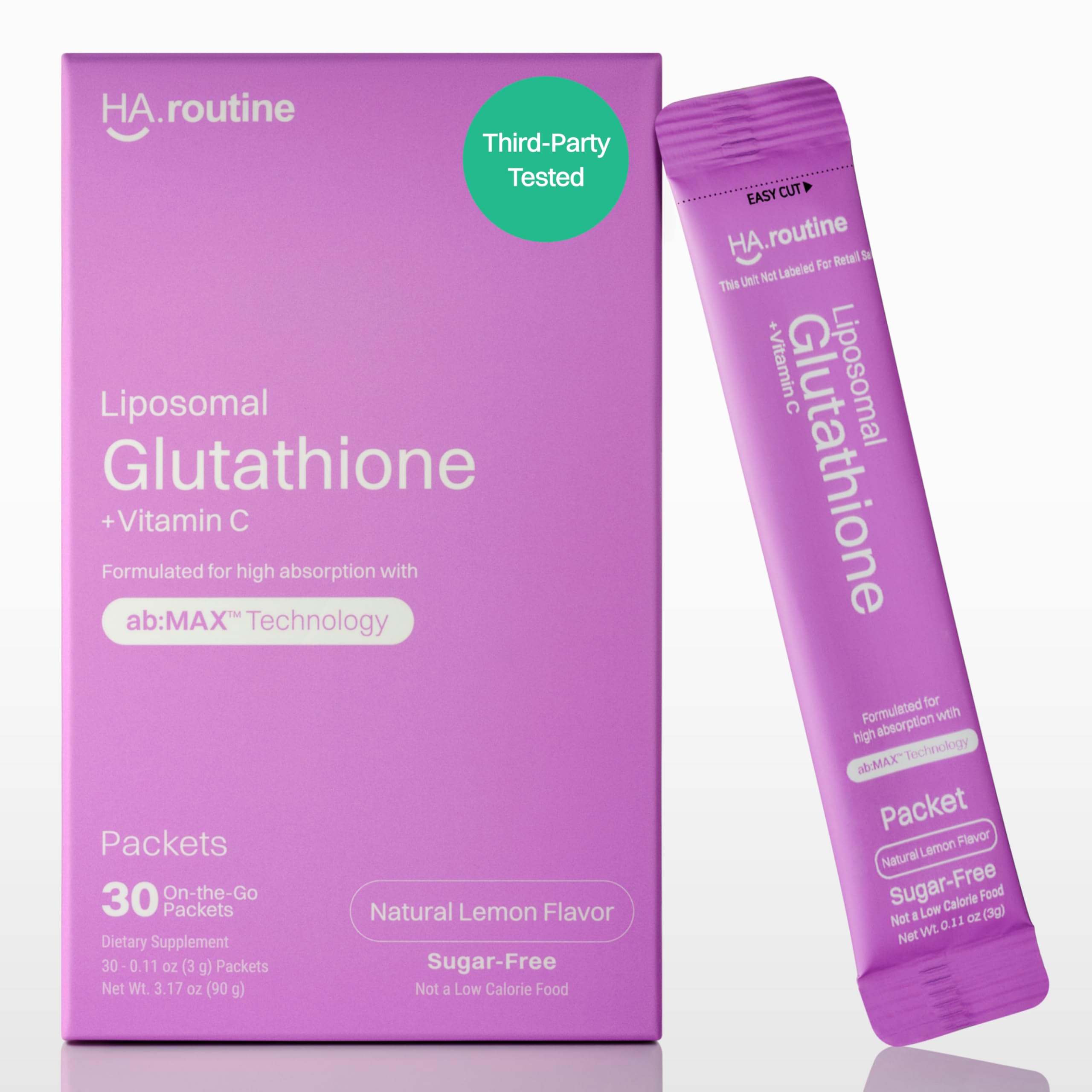 Haroutine Liposomal Glutathione Lemon flavor packaging front