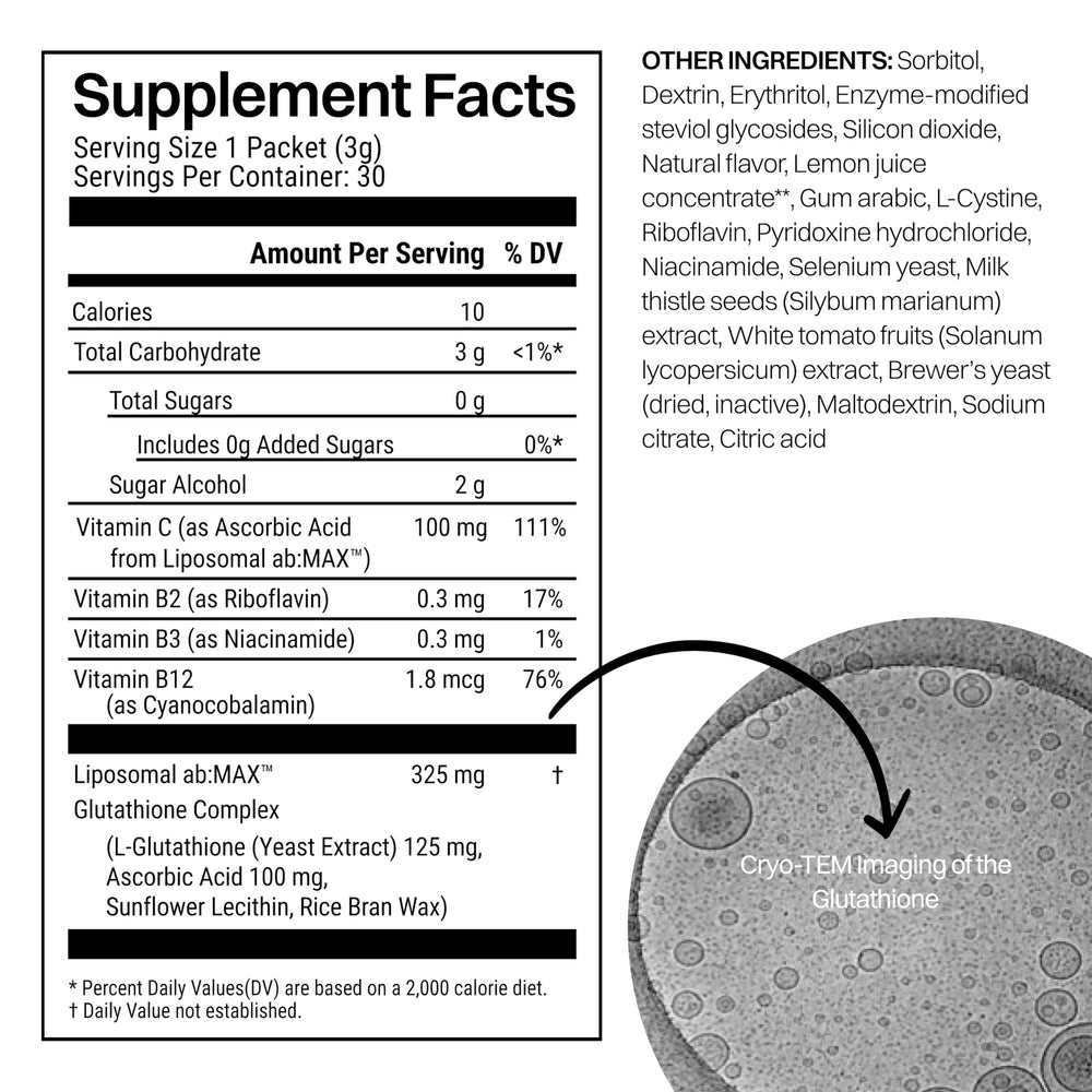 Vitamin C boost accompanying liposomal glutathione