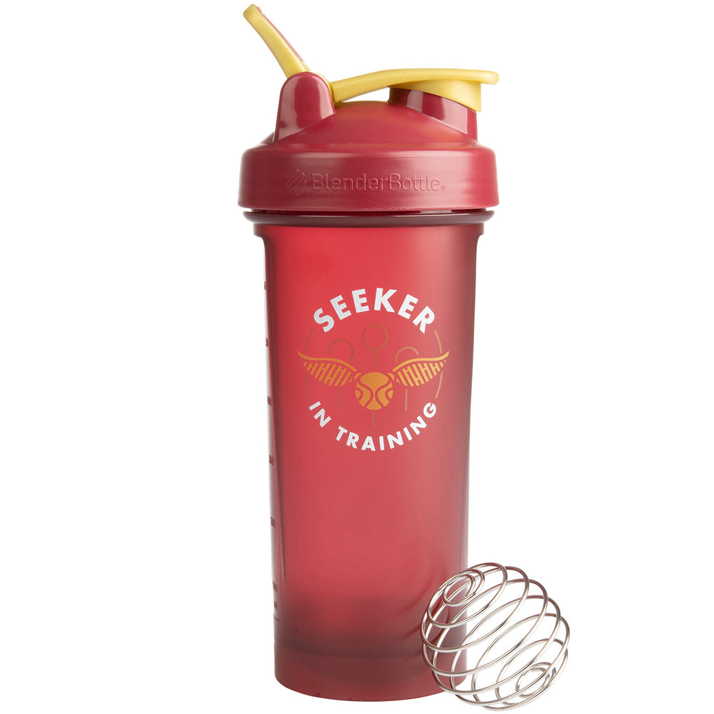Harry Potter BlenderBottle Seeker in Training label on 28 oz shaker for gym sessions