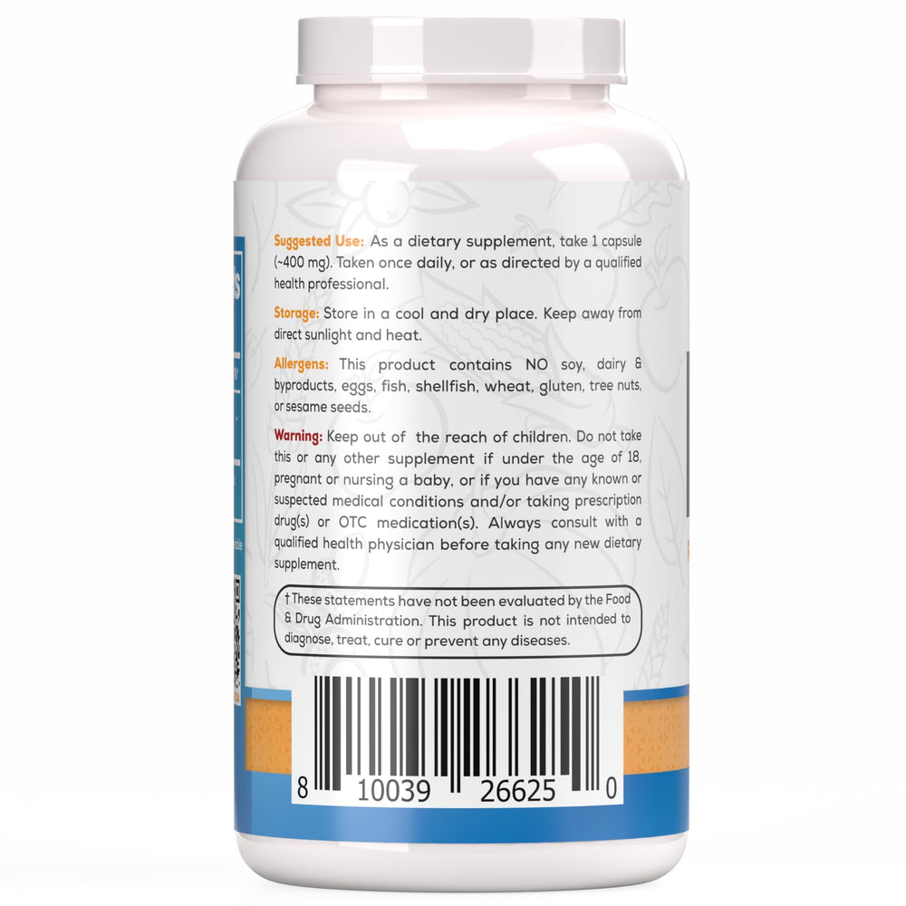 Packaging of Harvest Naturals Palmitoylethanolamide capsules