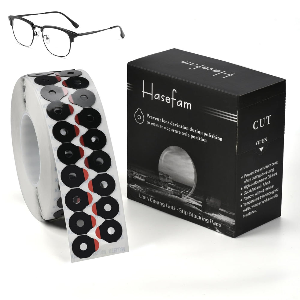 Pack of Hasefam 1000pcs lens edging blocking pads for glasses