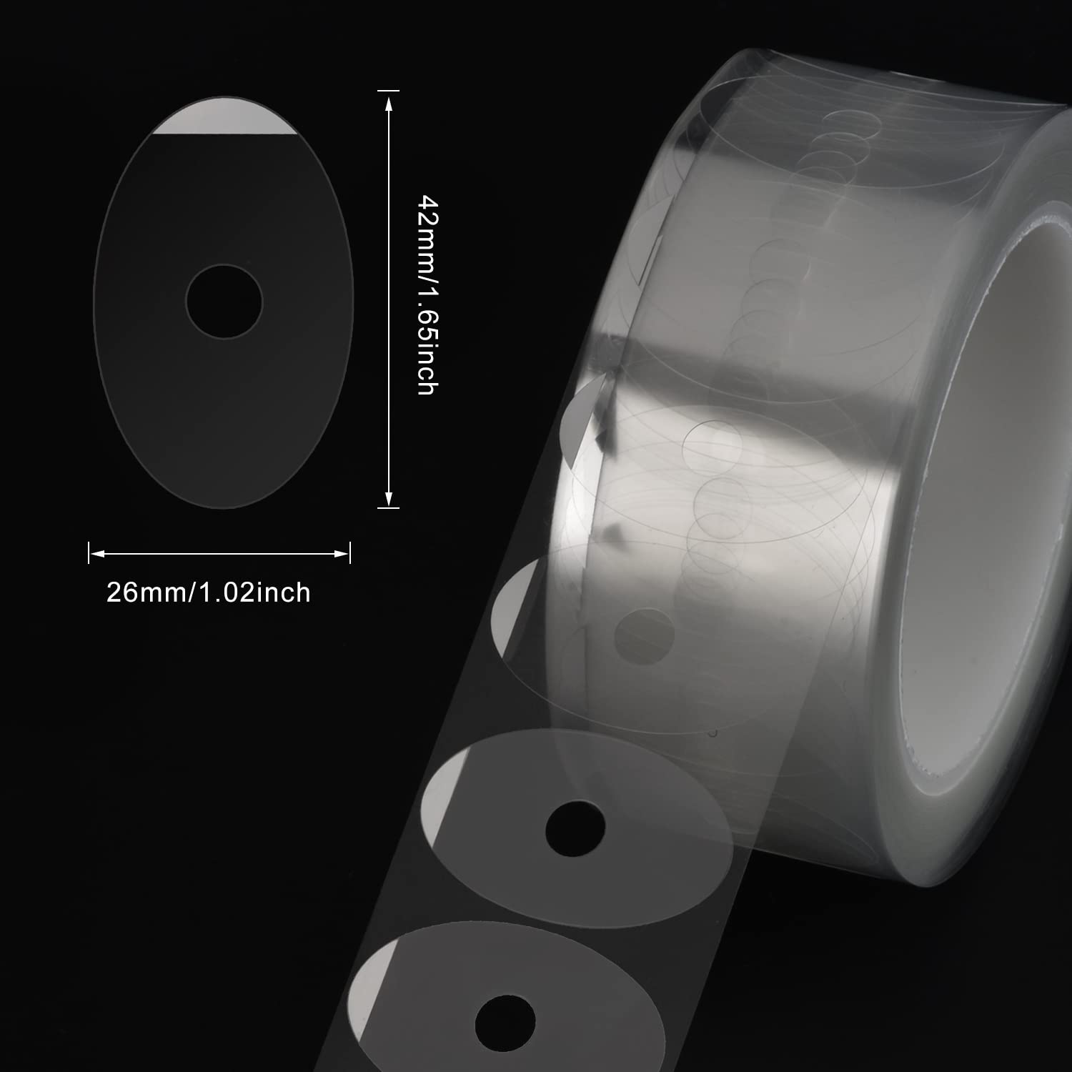 Adhesive backing on edging pads