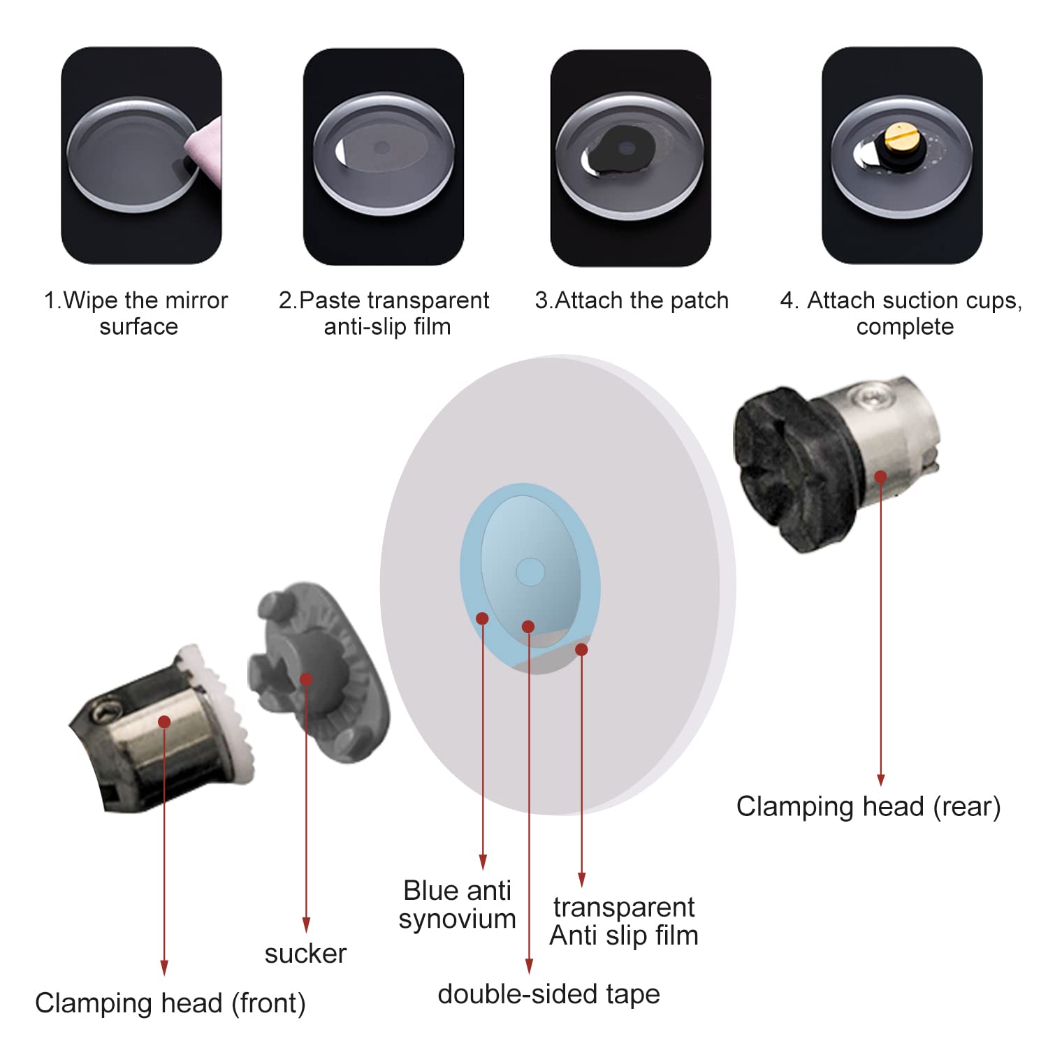 Roll of 1000 clear lens edging pads
