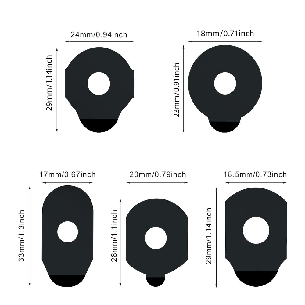 Anti-slip, double-sided adhesive lens blocking pads