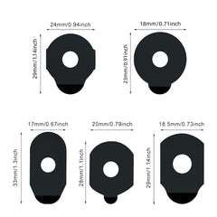 Anti-slip, double-sided adhesive lens blocking pads