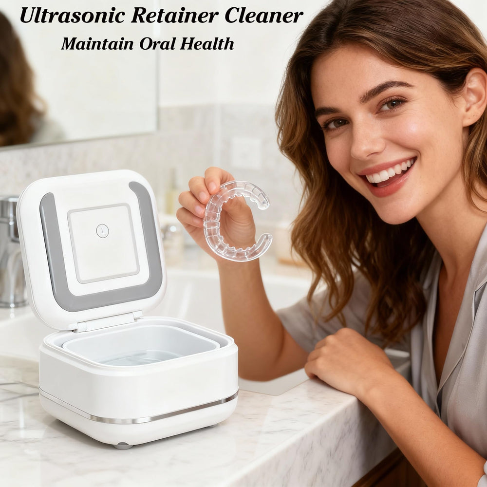 Eight retainer cleaner tablets included