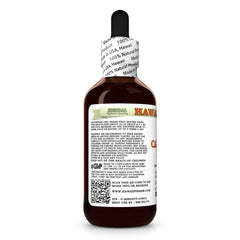 Close-up of HawaiiPharm California Poppy glycerite liquid extract bottle
