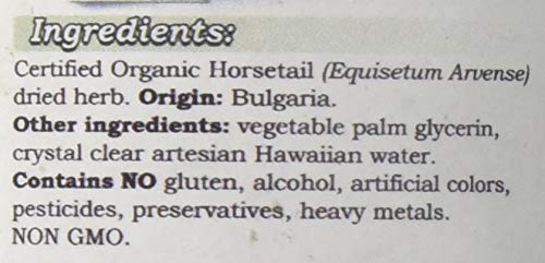 Hawaii Pharm natural herbal supplement Horsetail packaging