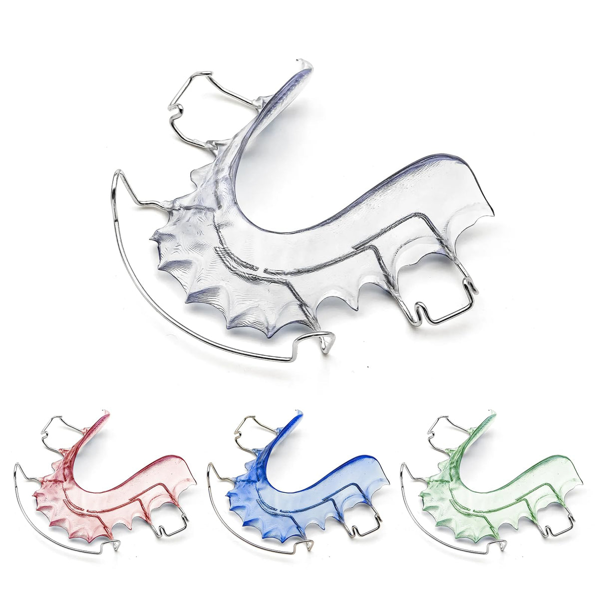 Upper Hawley retainer for adults with clear acrylic base