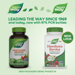 Hawthorn berries fruit and capsules for Nature's Way supplement